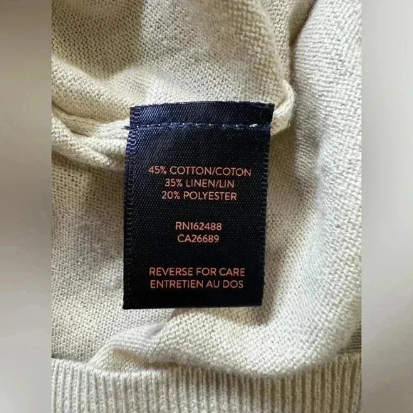 NWT Good Man Brand Johnny Collar Linen Blend Warm Sand Beige Polo Shirt - 4XL - Picture 6 of 6